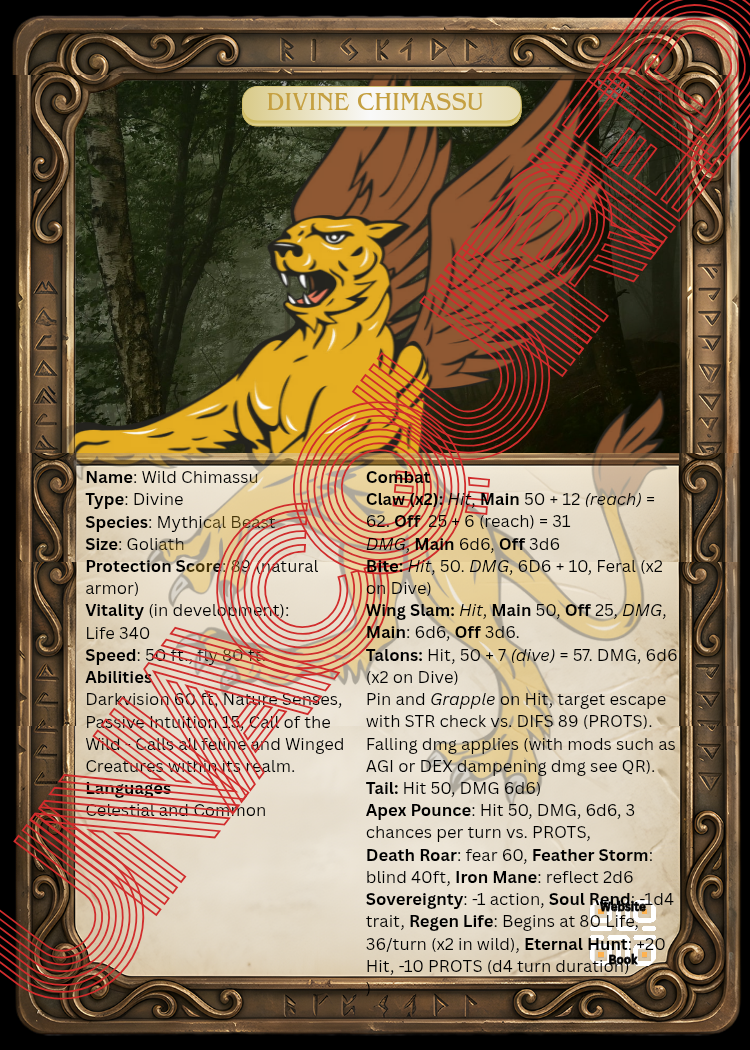 Wild Chimassu Boss Card Front